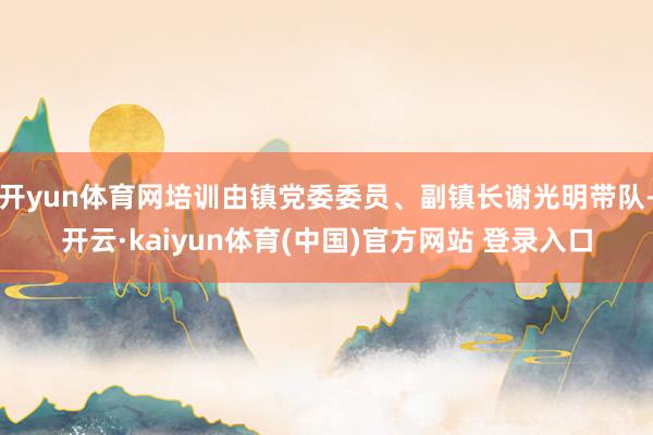 开yun体育网培训由镇党委委员、副镇长谢光明带队-开云·kaiyun体育(中国)官方网站 登录入口