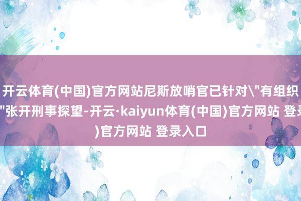 开云体育(中国)官方网站尼斯放哨官已针对