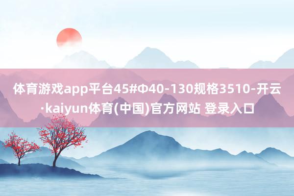 体育游戏app平台45#Φ40-130规格3510-开云·kaiyun体育(中国)官方网站 登录入口