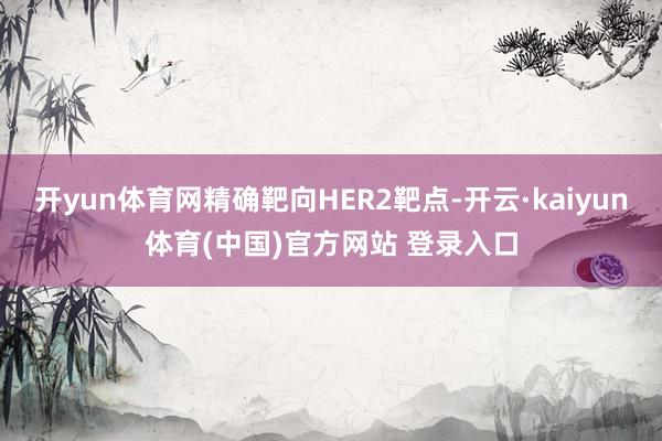 开yun体育网精确靶向HER2靶点-开云·kaiyun体育(中国)官方网站 登录入口