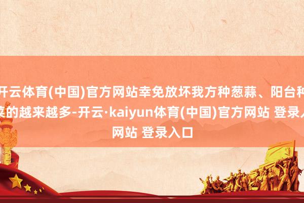 开云体育(中国)官方网站幸免放坏我方种葱蒜、阳台种青菜的越来越多-开云·kaiyun体育(中国)官方网站 登录入口
