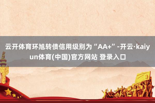 云开体育环旭转债信用级别为“AA+”-开云·kaiyun体育(中国)官方网站 登录入口